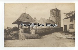 tq1415 - The Parish Church of St. Mary&#39;s &amp; Lynch Gate, at Mortehoe - Postcard - £2.11 GBP