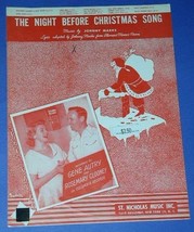 Gene Autry Rosemary Clooney Vintage Sheet Music 1952 The Night Before Christmas - £15.71 GBP