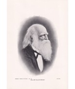 Vintage 8 x 5.5&quot; Print Brown&#39;s Famous Pictures - William Cullen Bryant -... - $76.40 MXN