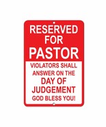 Kent Sparks Warning Tin Sign - Reserved Parking for Pastor Violators Ans... - €6,76 EUR