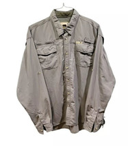 Dakota Grizzly Gray Outdoor Performance  Long Sleeve Shirt Size 2XL Fish... - £14.18 GBP