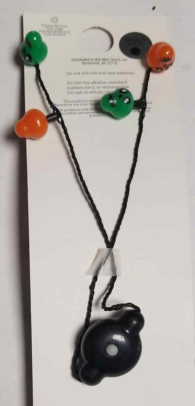 Creepy, Spooky, Scary, Wicked Light UP 33 Inch Necklace (LOC TUB L-46) Item image 2