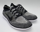 Nike Free RN Flyknit 2018 Womens Size 7.5 Running Shoes 942839 101 Black... - $109.95