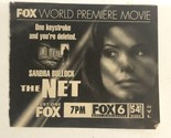 The Net Movie Print Ad Sandra Bullock TPA5 - $5.93