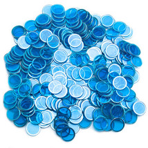 300 Pack Blue Magnetic Bingo Chips - £3.97 GBP