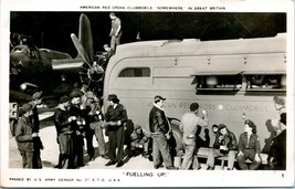 Vtg Carte Postale 1943 Cppr Américain Croix Rouge Clubmobile &quot; Avitaillement Up - £23.52 GBP