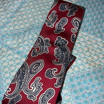 Pure silk by Wembley Paisley silk tie - £10.18 GBP