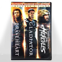 Braveheart / Gladiator / Hercules (3-Disc DVD, 1995-2014) Like New !  Mel Gibson - $8.58