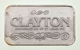 Clayton Brokerage Co. 1 Oz. Silver Bar By Tri-State Refining Company TSR-30 - £85.86 GBP