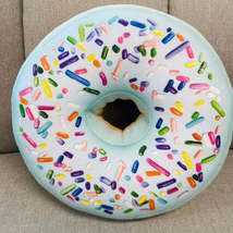 Donut Pillow / small donut mint / Doughnut Cushion / Donut gift - £28.11 GBP