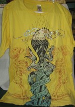 Ed Hardy  Erase All Fears Yellow T shirt size XL - £71.92 GBP