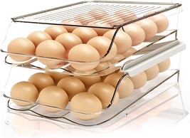 Utopia Kitchen Rolling Egg Container for Refrigerator with Lid - Pack of 2 - $25.97