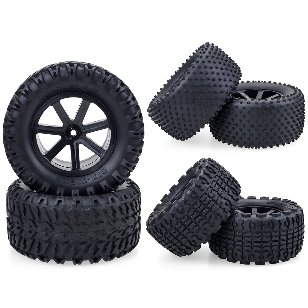 RC Wheel ZD Racing RC Car Desert Wheels and Tires 1/10 Scale 12mm Hex for - £26.28 GBP+