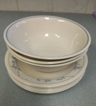 Vintage Corelle First of Spring 6-3/4&quot; Bread / Dessert Plates 7 &amp; 3 Bowls - £15.68 GBP