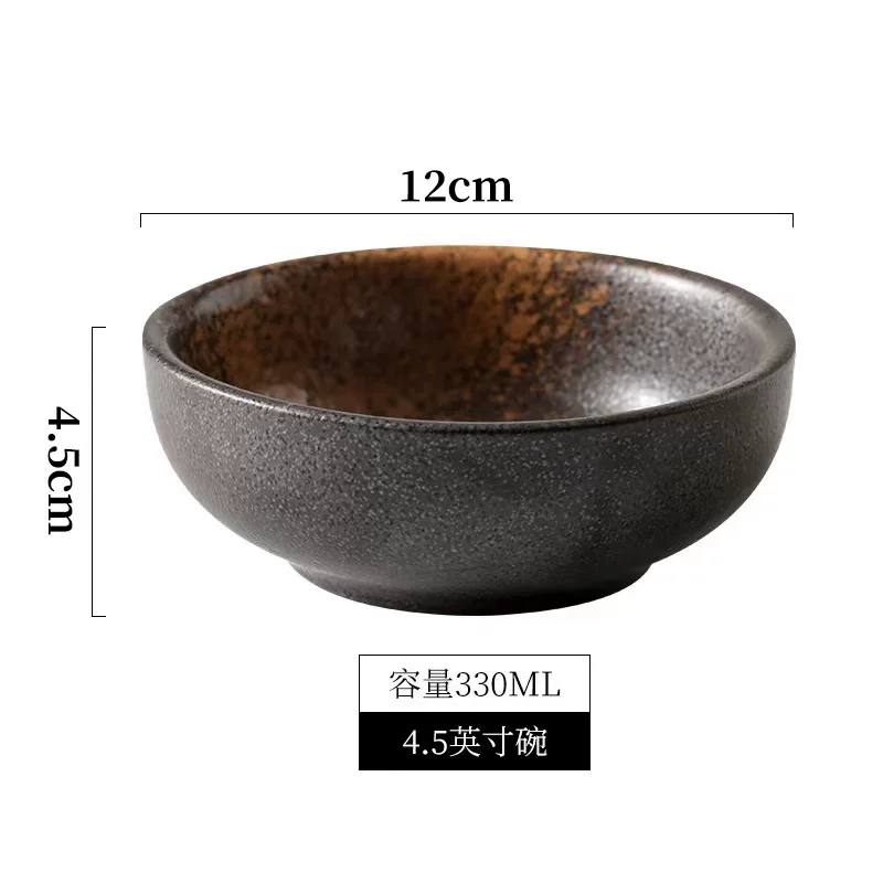 4.5 Inch Rice Bowl Japanese style Ceramics Noodle Diameter: 4.5 inch Hua... - $9.66 CAD