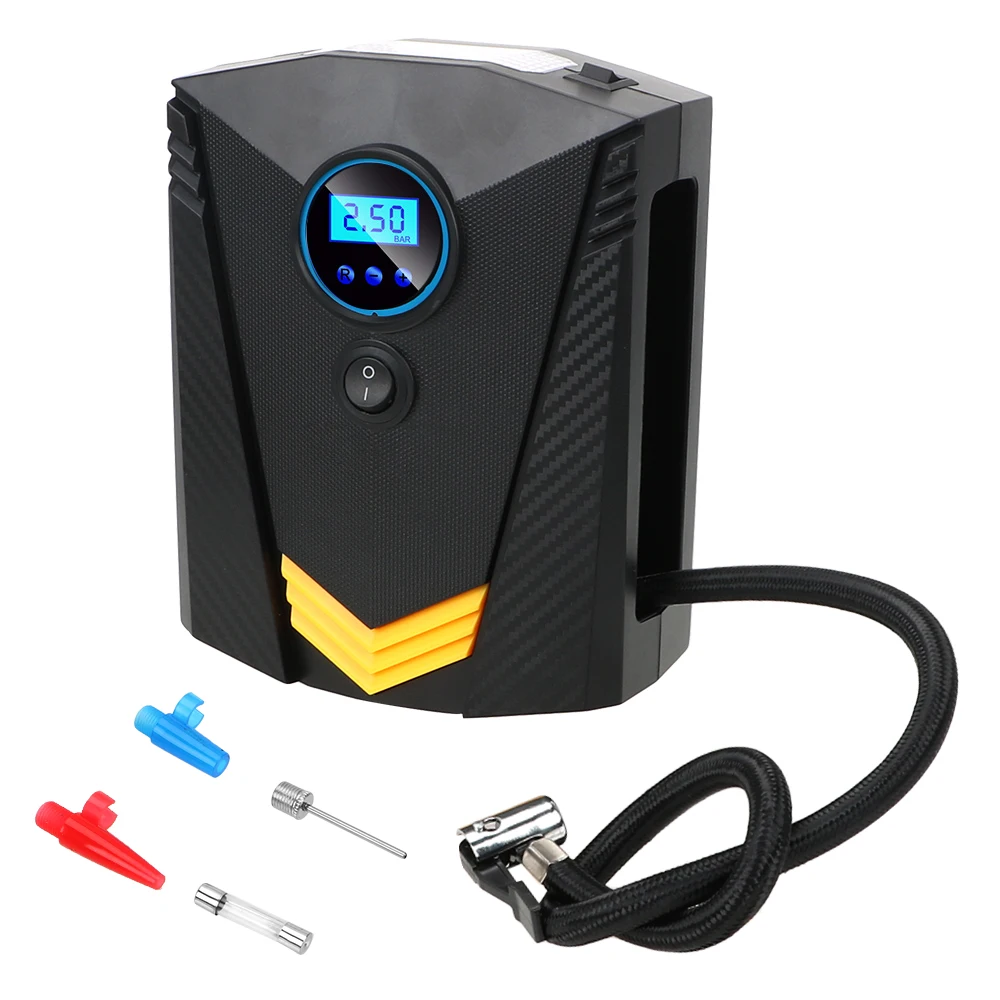 For Car Motorcycle 150 PSI Auto Air Pump Portable Car Air Compressor Pump LED Li - $116.19