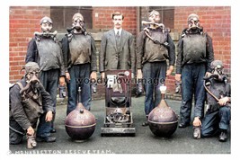 ptc2967 - Yorks. - Monk Bretton Colliery Rescue Team in Barnsley - print 6x4 - £2.19 GBP