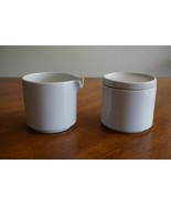 White Bauhaus Trend Pacific Coffee Tea Creamer &amp; Sugar Set Isamu Kenmoch... - €86,43 EUR