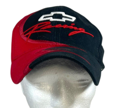 Vintage Chevrolet Racing Nascar Adjustable Red And Black Baseball Hat Fl... - $18.69