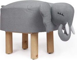 Laredo Contemporary Kids Elephant Ottoman, Silver - £59.33 GBP