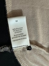 Addison KT2245A Shirt Women Brown & Black V-Neck Blouse Top Size Medium image 3