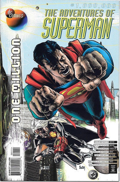 The Adventures of Superman Comic Book #1,000,000 DC Comics 1998 NEAR MINT UNREAD - £2.73 GBP