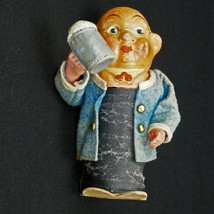 German Papier Mache Beer Drinking Man Toy Circa 1930 - £65.64 GBP