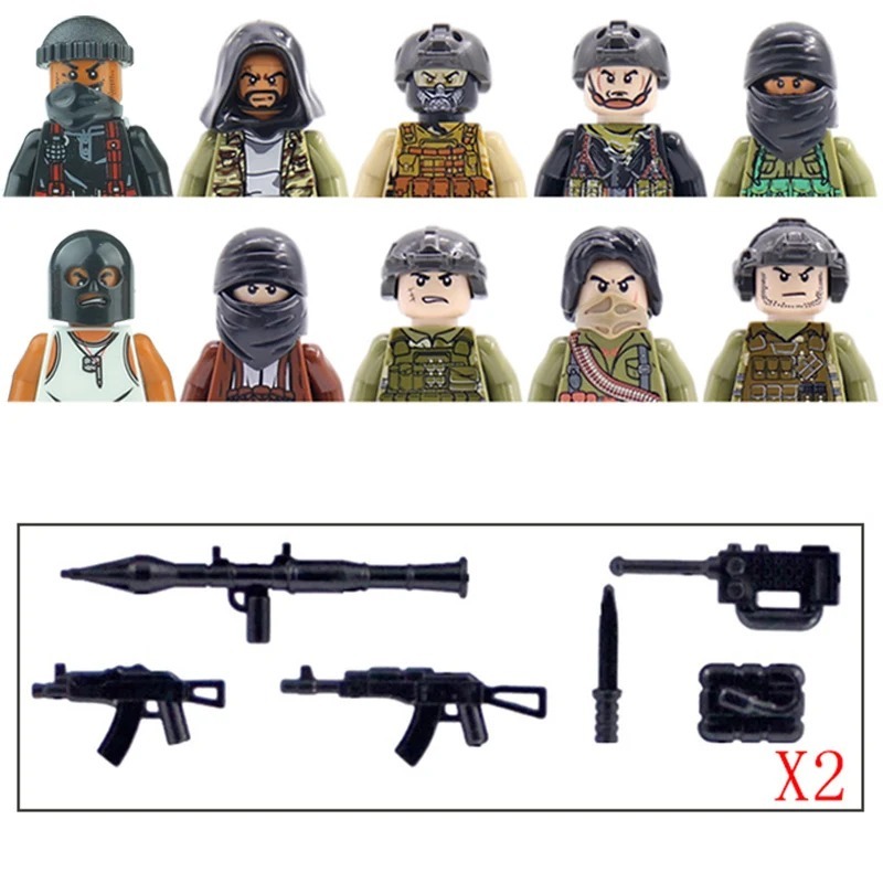 Primary image for Modern Villain Gangster Figures Bazooka Building Block Toy for Kids H-1Set
