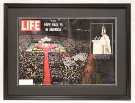 1965 Pope Paul VI in America ORIGINAL Framed 18x24 Life Magazine Cover - £69.85 GBP