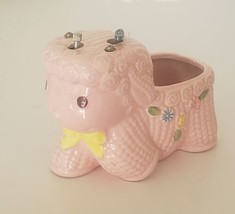 Vintage Napco Pink Lamb Music Box Rock A Bye Baby Planter Napcoware 2003... - $24.95