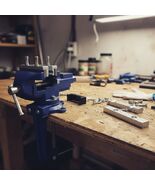 Blue 3.3&quot; Multifunctional Bench Vise with 360° Rotation, Quick Adjustmen... - $1,548.35 MXN