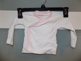 Burt’s Bees Baby Front Snap T-shirt Size 6-9 Months Organic Cotton Girl&#39;... - £11.98 GBP