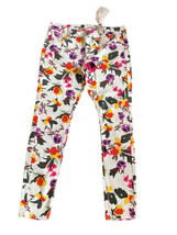 New Vanilla Star Womens Floral Front Print Skinny Jeans Multicolor Sz 7 - £15.69 GBP