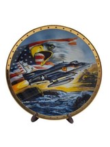 Franklin Mint Symbols Of Power Pride Eagle Plate Limited Porcelain Fighter Jet - $21.00
