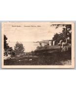 Vintage Beach Scene Conneaut Harbor Ohio Postcard  American Red Cross Vi... - £7.92 GBP