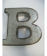 Galvanized Metal Letter B 6&quot; Rustic Country Industrial Farmhouse 3D - £2.35 GBP