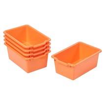 Scoop Front Storage Bin, Multipurpose Organization, Orange, 5-Piece - £47.95 GBP