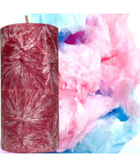 Cotton Candy Scented Pillar Candle Choose Colour/Size Hand Crafted - $265.60 MXN+