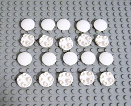 Lego Part 2654 White 2x2 Round Dish Lot of 20 - £7.01 GBP