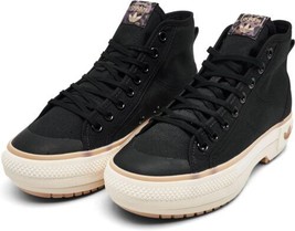 adidas Womens Nizza High Platform Trek Shoes,Black/Magic Beige/Cream Whi... - £85.66 GBP