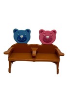 Fisher Price Loving Family Dollhouse Baby Bears Twins Seating Bench - $3.84