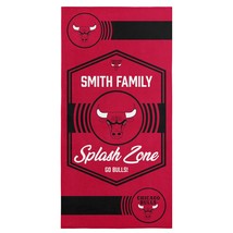 NBA Chicago Bulls Dominion Personalized Beach Towel 30×60 Inches - $931.81 MXN