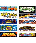 Retro Marquee Stickers - Set of 10 - CLASSIC Retro mini Arcade Game Them... - $300.66 MXN