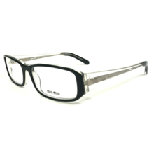 Miu Miu Eyeglasses Frames VMU20C 2AF-1O1 Black Clear Rectangular 52-15-135 - $140.04