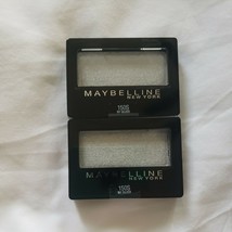 QTY:2 Maybelline New York Expert Wear Eyeshadow, NY Silver 150S, 0.08 oz - £4.63 GBP