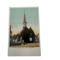 St. Lukes Church Tacoma Washington Vintage Postcard Early 1900s Collectible - $9.89