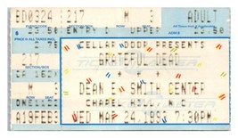 Grateful Dead Concert Ticket Stub March 24 1993 Chapel Hill North Carolina - £27.28 GBP