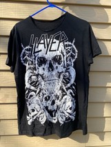 Slayer SKULLS T-Shirt Heavy Metal Band Medium - £15.69 GBP