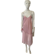 Vintage Asymetrical Keloun Brand Gatsby Style Long Mauve Nightgown With ... - $44.55