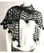 Flower Fantasy Shawl  Handmade Crochet Knit  Wrap Scarf Stole Poncho - $47.54 CAD